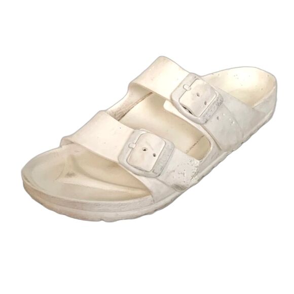 Birkenstock Arizona White EVA 2 Strap Slide Sandals Size 36 (US 5-5.5) - Picture 1 of 9